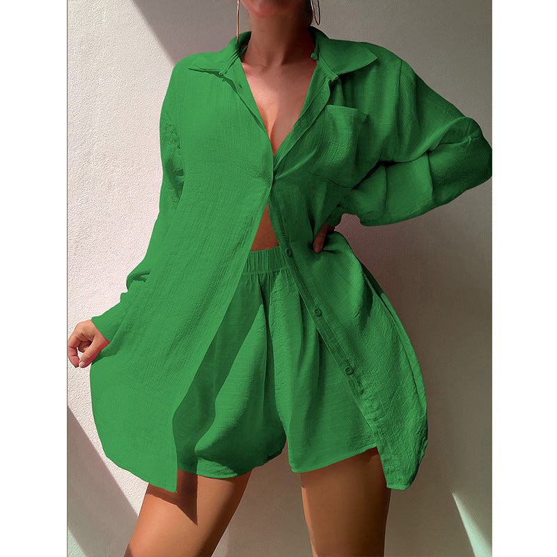 Shirt Suit Beach Jacket Vacation Sun Protection Clothing Loose Sun Proof Clothes Swimsuit Beach Cover Up Bella Mia
